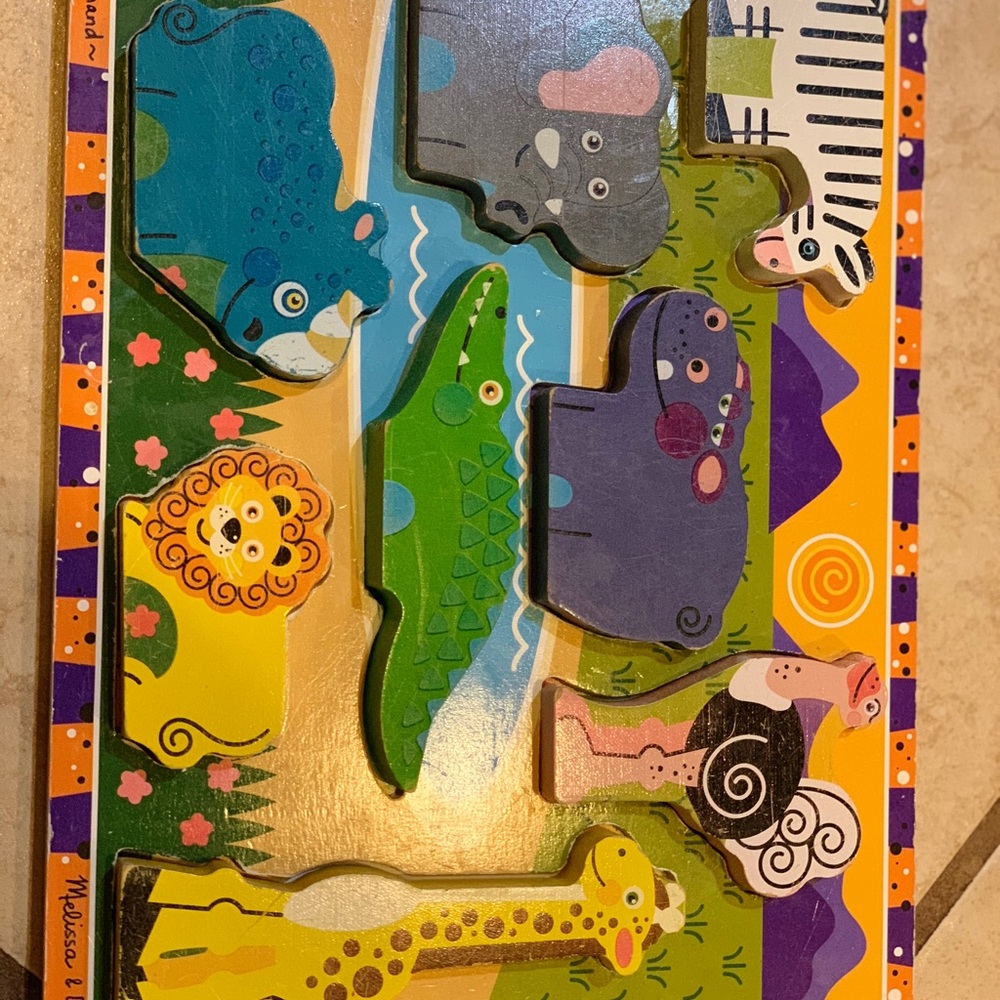 Melissa and Doug wooden animal puzzle